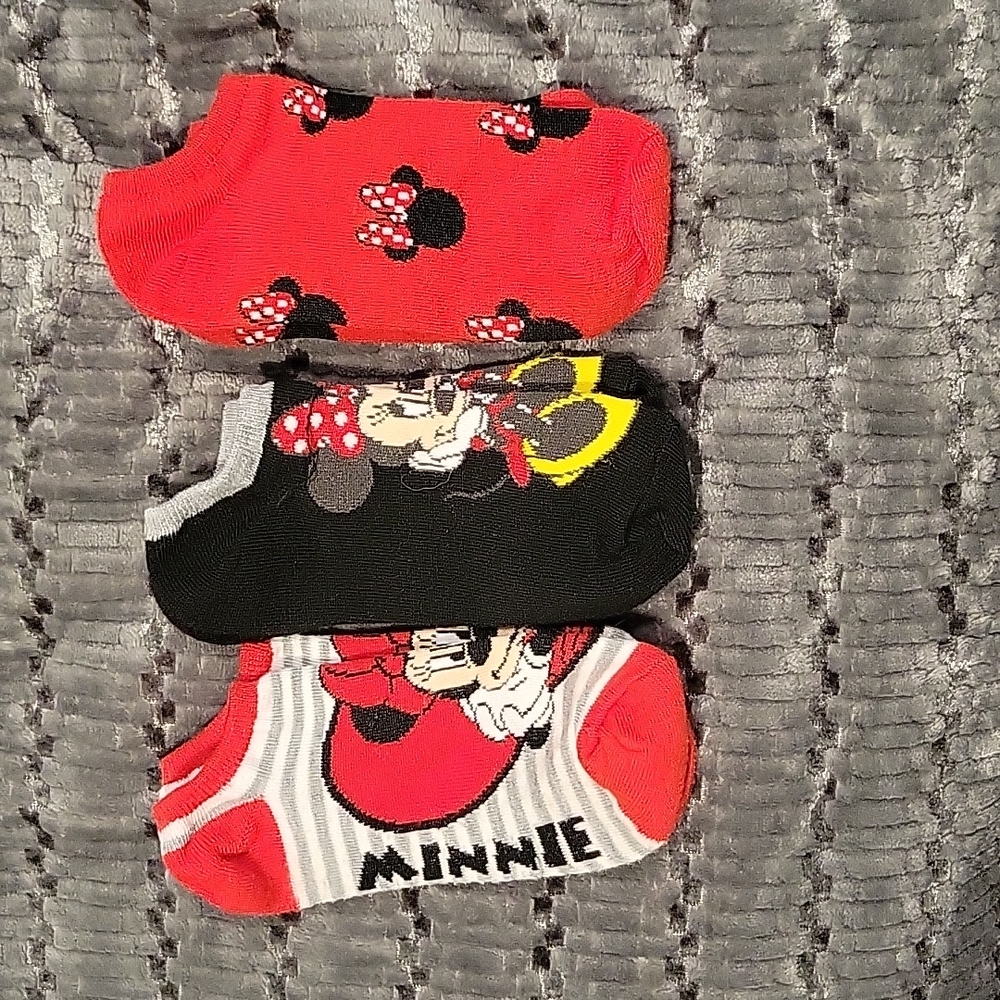 Brand New - No Tags - Disney Mickey Mouse No-Show Socks 3 Pair